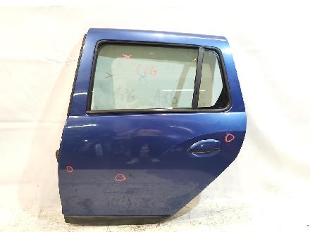Dacia Logan MCV II 2 Tür hinten links Kombi komplett mit Seitenscheibe und Aussenspiegel , Fensterheber elektrisch , Türe hinten links , Farbcode : TERPK Blau 