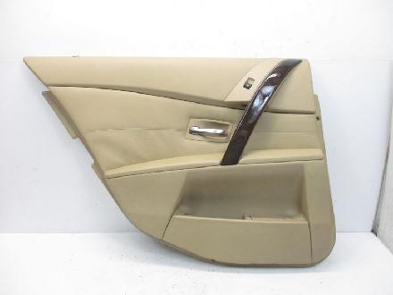 Türverkleidung links hinten Türpappe Leder Beige BMW 5 (E60) 530I 170 KW