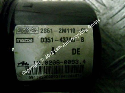 Mazda 2 DY BJ2003 ABS Hydroaggregat D351-437A0-B ATE 10020600934