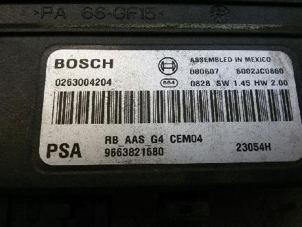 Citroen Berlingo BJ2008 Steuergerät Parkhilfe PDC 9663821680 Bosch 0263004204