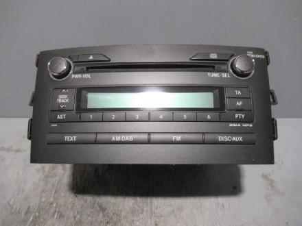Radio/CD-Wechsler-Kombination Audioradio TOYOTA AURIS (_E15_) 1.6 97 KW 86120-02A50
