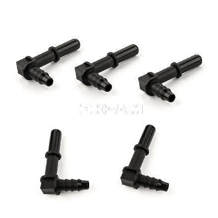 5x Gegenstück Schnellverschluss 90° Kraftstoffleitung 7,89 x 6 mm für JEEP FORD