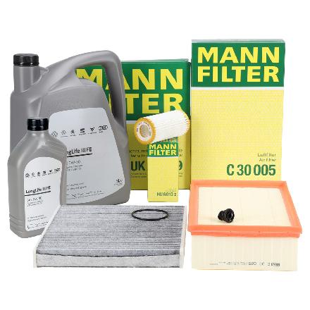 MANN Filterset + 6L ORIGINAL 0W30 Motoröl VW Golf 7 8 Passat B8 A3 8V Leon 1.8/2.0 TSI