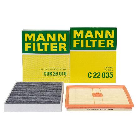 MANN Innenraum + Luftfilter VW Polo 5 AUDI A1 8X SEAT Ibiza 4 SKODA Fabia 3 Rapid 1.0 TSI