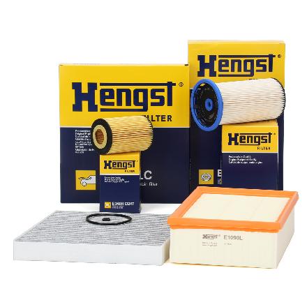 HENGST FILTER Kraftstofffilter E439KP + Filter, Innenraumluft E2998LC + Luftfilter E1090L + Ölfilter E340H D247