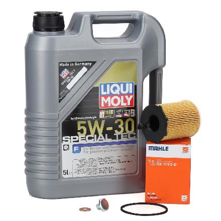 5L LIQUI MOLY SPECIAL TEC F 5W30 Motoröl + MAHLE Ölfilter FORD PSA VOLVO 1.4/1.5/1.6 D