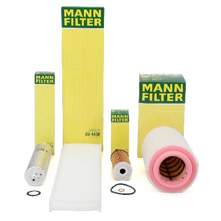 MANN-FILTER Filter, Innenraumluft CU 4436 + Kraftstofffilter WK 5002 + Luftfilter C 1287 + Ölfilter HU 6004 x