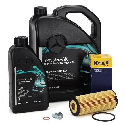 6L ORIGINAL AMG 0W40 Motoröl + HENGST Ölfilter für MERCEDES 45AMG 2781800009