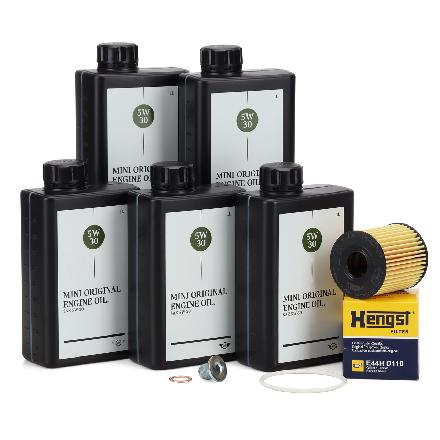 5L ORIGINAL 5W-30 LL-04 Motoröl + HENGST Ölfilter MINI R56 R57 R55 R60 R61 N12 N14 N16 N18