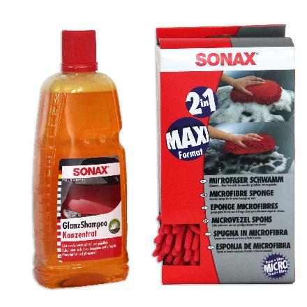 SONAX Autoshampoo 03143000 + Schwamm 04281000