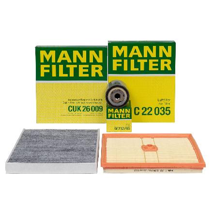 MANN Filterset VW Golf 7 T-Roc Touran AUDI A3 8V Q2 GA SEAT Leon SKODA Octavia 3 1.0 TSI