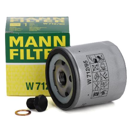 MANN W712/95 Ölfilter + Schraube N90288901 VW Golf 7 Passat B8 Polo Tiguan Up 1.0-1.5 TSI