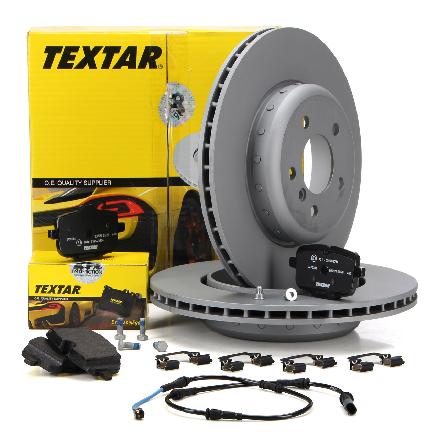 TEXTAR Bremsscheiben + Bremsbeläge + Wako BMW 5er F10 6er F12 F13 F6 hinten