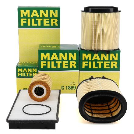 MANN-FILTER Luftfilter C 1869 + Ölfilter HU 9001 x + Filter, Innenraumluft CU 3360