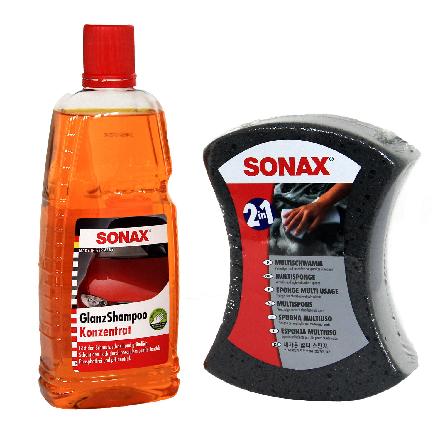 SONAX Schwamm 04280000 + Autoshampoo 03143000