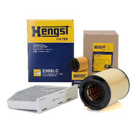 HENGST FILTER Filter, Innenraumluft E998LC + Luftfilter E482L + Ölfilter E320H01 D84
