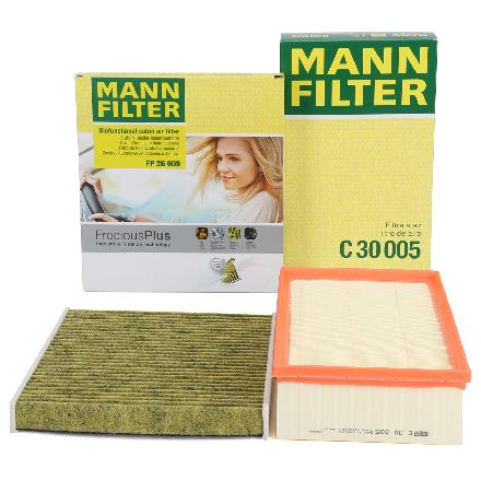MANN-FILTER Luftfilter C 30 005 + Filter, Innenraumluft FP 26 009