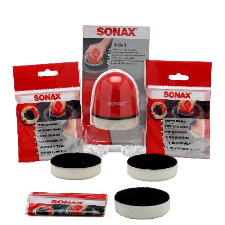 SONAX Schwamm 04172410 + Stützteller, Poliermaschine 04173410