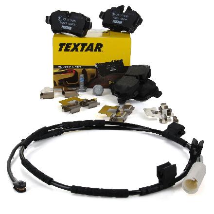 TEXTAR 2428901 Bremsbeläge + Wako MINI R56 R57 R55 R58 One Cooper Works ab 08.2010 hinten