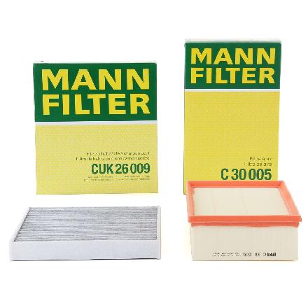 MANN-FILTER Filter, Innenraumluft CUK 26 009 + Luftfilter C 30 005