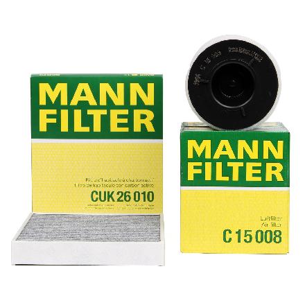 MANN-FILTER Filter, Innenraumluft CUK 26 010 + Luftfilter C 15 008