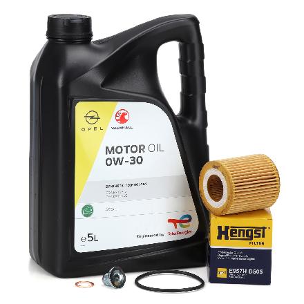 5L ORIGINAL 0W-30 Motoröl + HENGST Ölfilter OPEL Corsa F Combo Mokka Zafira Life 1.5 D