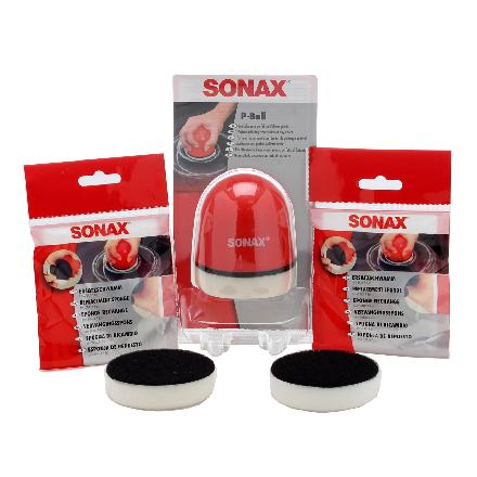 SONAX Schwamm 04172410 + Stützteller, Poliermaschine 04173410