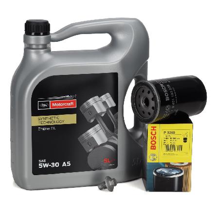 5L ORIGINAL MOTORCRAFT 5W-30 A5 Motoröl + BOSCH Ölfilter FORD Fiesta Focus Mondeo 1.3-2.0