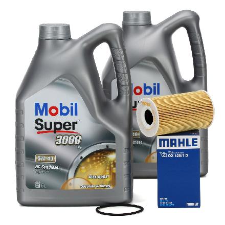 MOBIL Motoröl 150565 MAHLE Ölfilter OX 128/1D AIC Verschlussschraube, Ölwanne 74196