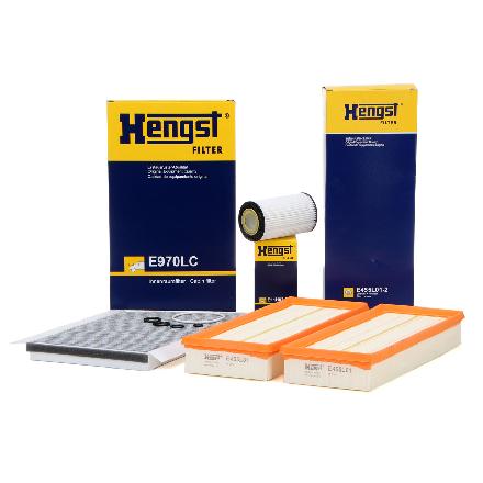 HENGST FILTER Filter, Innenraumluft E970LC + Ölfilter E11H02 D155 + Luftfilter E455L01-2