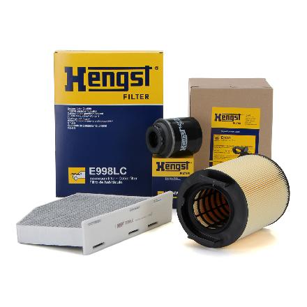 HENGST FILTER Filter, Innenraumluft E998LC + Ölfilter H314W01 + Luftfilter E482L