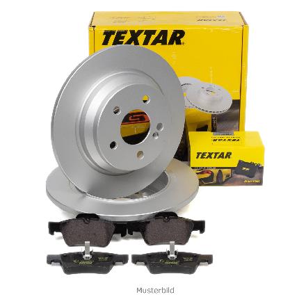 TEXTAR Bremsbelagsatz, Scheibenbremse 2355401 + Bremsscheibe 92154203