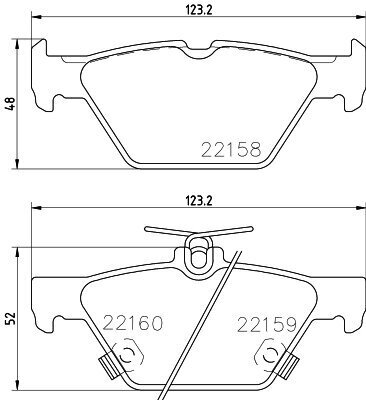 Bremsbelagsatz, Scheibenbremse HELLA 8DB 355 023-341