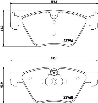 Bremsbelagsatz, Scheibenbremse HELLA 8DB 355 011-321