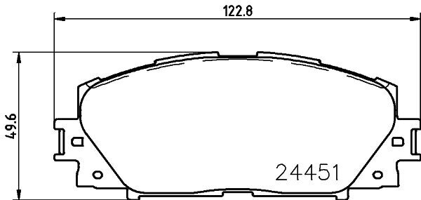 Bremsbelagsatz, Scheibenbremse HELLA 8DB 355 016-191