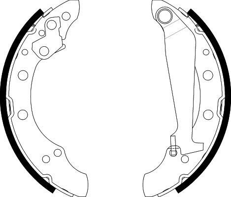 Bremsbackensatz HELLA 8DB 355 001-311