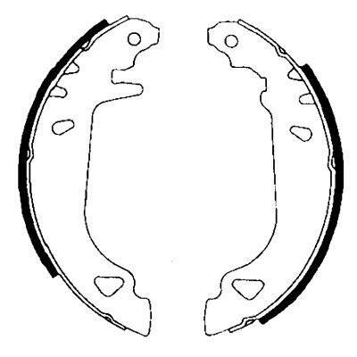 Bremsbackensatz HELLA 8DB 355 001-011