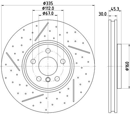 Bremsscheibe HELLA 8DD 355 133-091