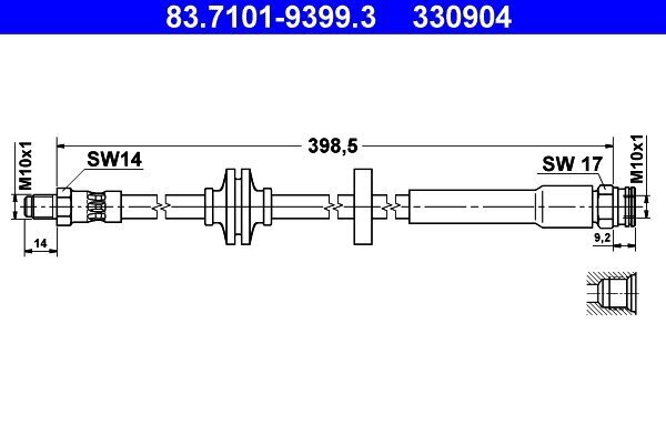 Bremsschlauch ATE 83.7101-9399.3