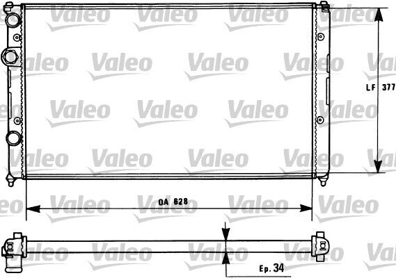 Kühler, Motorkühlung VALEO 731267