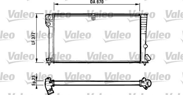 Kühler, Motorkühlung VALEO 731570