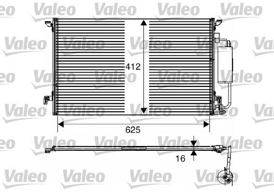 Kondensator, Klimaanlage VALEO 817711