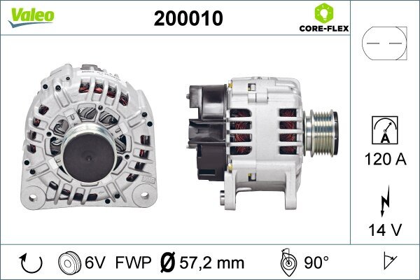 Generator 14 V VALEO 200010