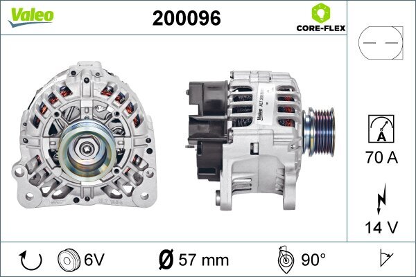 Generator 14 V VALEO 200096