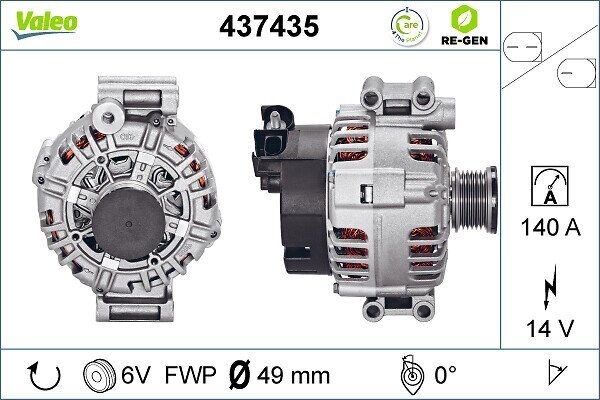 Generator 14 V VALEO 437435