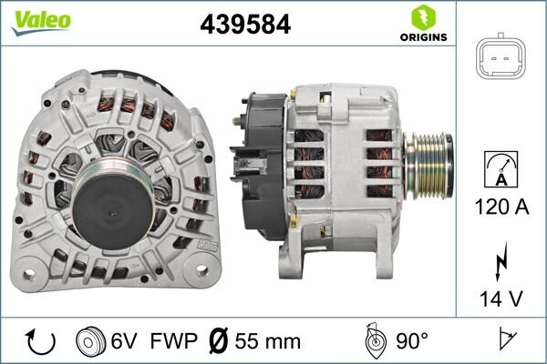 Generator 14 V VALEO 439584
