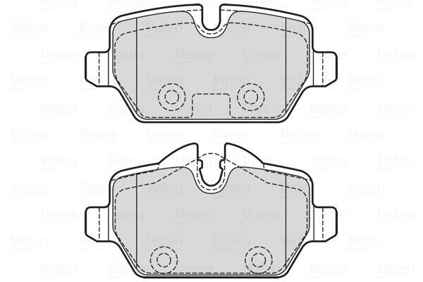 Bremsbelagsatz, Scheibenbremse VALEO 601731