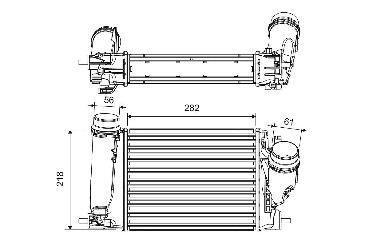 Ladeluftkühler VALEO 816759