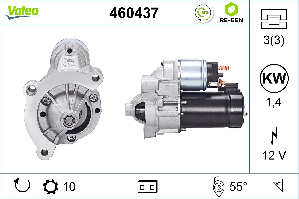 Starter 12 V 1,4 kW VALEO 460437