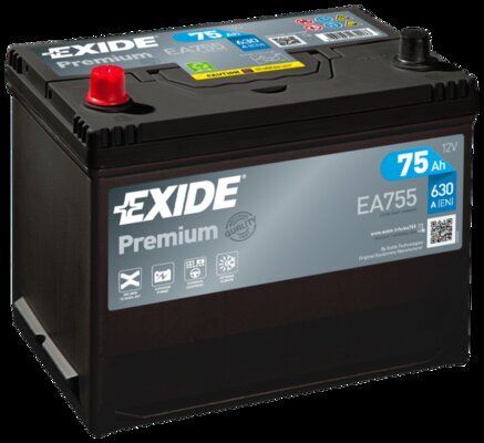Starterbatterie 12 V 75 Ah EXIDE EA755